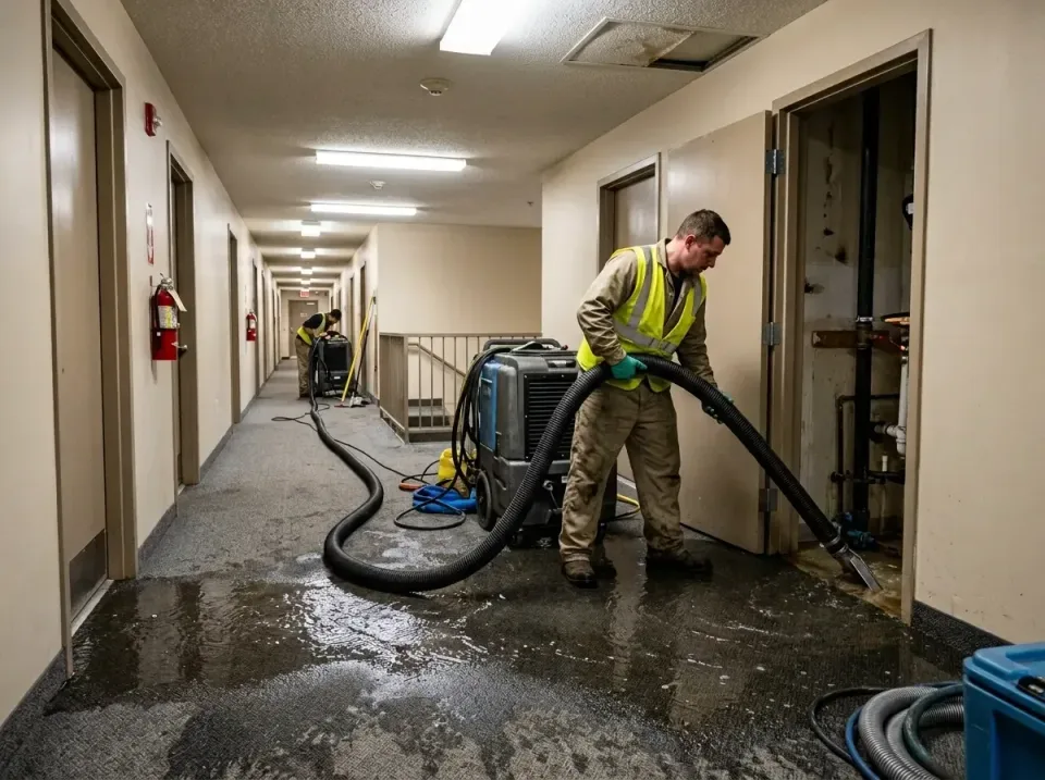 multi-unit-apartment-hallway-f-005 — frequently asked questions, Emergency Burst Pipe Water Extraction & Removal in Grand Ju…